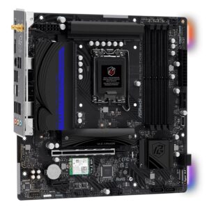 Placa Madre Asrock B760M PG Riptide WiFi DDR5 Socket LGA 1700 Chipset Intel B760 Micro ATX - Imagen 3