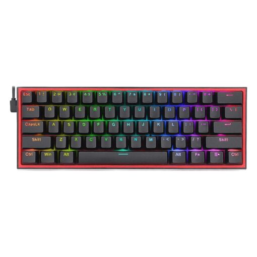 Teclado Gamer Redragon Fizz K617 Rgb Usb-c - Negro