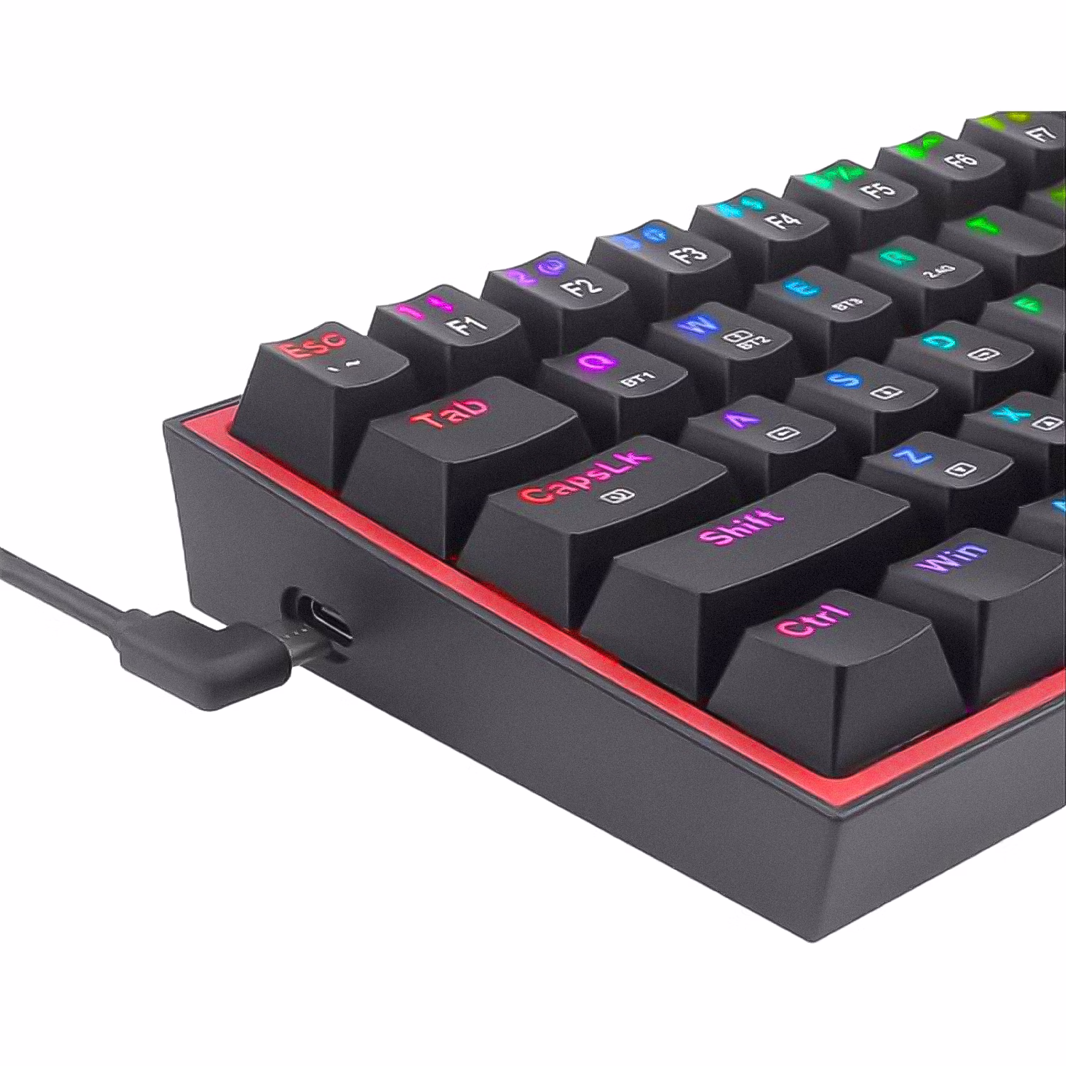 Teclado Gamer Redragon Fizz K617 Rgb Usb-c - Negro - Imagen 2