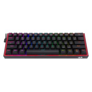 Teclado Gamer Redragon Fizz K617 Rgb Usb-c - Negro - Imagen 4