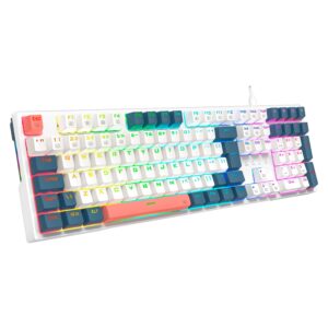 Teclado Gamer Redragon Trundle K668WGB RGB USB-C - Blanco - Imagen 3