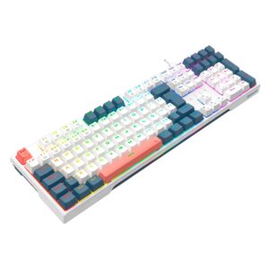 Teclado Gamer Redragon Trundle K668WGB RGB USB-C - Blanco - Imagen 4
