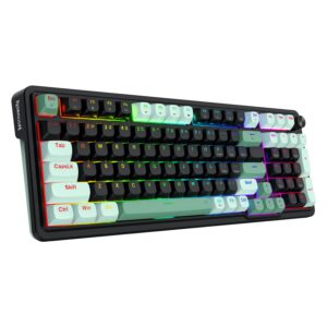 Teclado Gamer Redragon Eisa Magnetic K686bg Rgb Usb-c - Negro Y Verde - Imagen 3