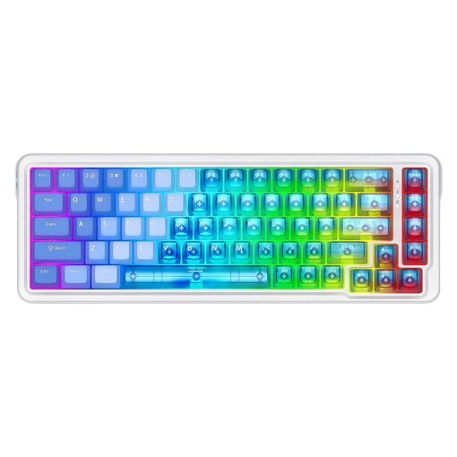 Teclado Gamer Redragon Nova K709plb Rgb Layout 65% Usb-c - Blanco