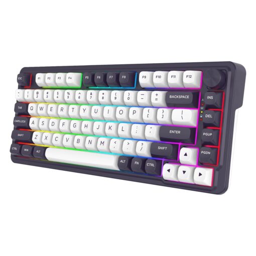 Alternative view of Teclado Gamer Redragon K715 Pro Finke QMK Layout 65% Inalámbrico - Negro Y Blanco