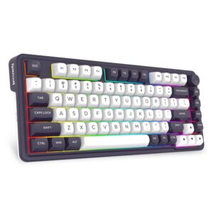 Teclado Gamer Redragon K715 Pro Finke QMK Layout 65% Inalámbrico - Negro Y Blanco - Imagen 3