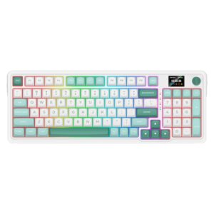 Teclado Gamer Redragon Galatin Pro K719WGB RGB Inalámbrico - Blanco