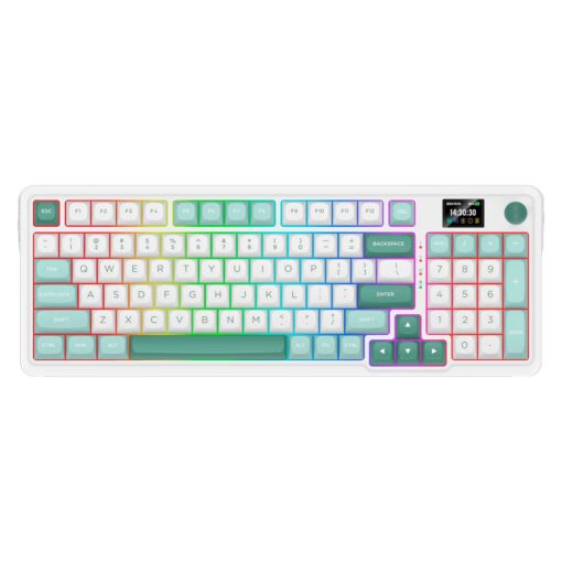 Teclado Gamer Redragon Galatin Pro K719WGB RGB Inalámbrico - Blanco