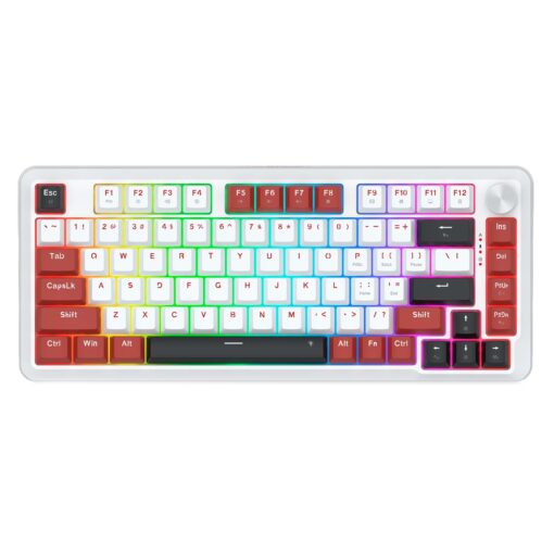 Teclado Gamer Redragon Stormhunter Magnetic K721WRB RGB Switch Keyboard USB-C - Blanco