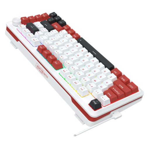 Alternative view of Teclado Gamer Redragon Stormhunter Magnetic K721WRB RGB Switch Keyboard USB-C - Blanco