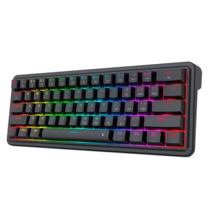 Teclado Gamer Redragon Ironguard K722 RGB Layout 60% USB - Negro - Imagen 2