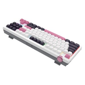 Teclado Gamer Redragon Otiim K729wbp Rgb Layout 80% Usb-c - Blanco - Imagen 3
