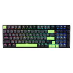 Teclado Gamer Redragon Dharma K740BG RGB USB-C - Negro Y Verde
