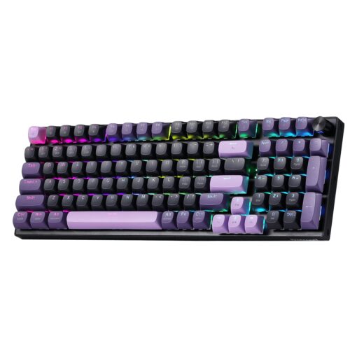 Alternative view of Teclado Gamer Redragon Dharma Pro K740bp Rgb Inalámbrico - Negro Y Morado