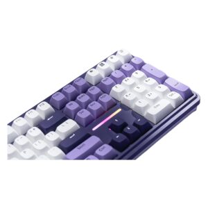 Teclado Gamer Redragon Antonium Pro K745wp Rgb Inalámbrico - Blanco Y Morado - Imagen 2