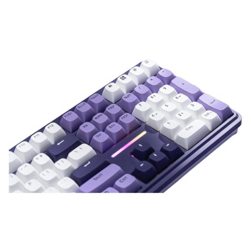 Alternative view of Teclado Gamer Redragon Antonium Pro K745wp Rgb Inalámbrico - Blanco Y Morado