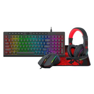 Kit Gamer Redragon RD-S148 Teclado + Mouse + Headset + Mousepad