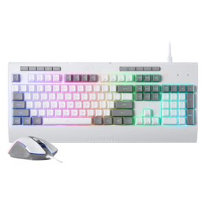 Kit Gamer Teclado Y Mouse Redragon S151w Rgb - Blanco Y Gris - Imagen 3