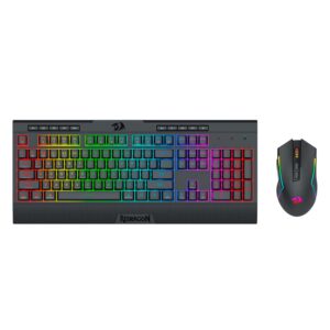 Kit Gamer Teclado Y Mouse Redragon S151 Pro Inalámbrico - Negro