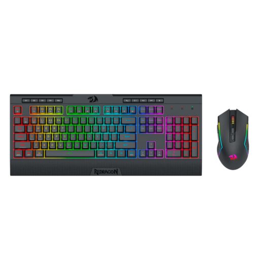 Kit Gamer Teclado Y Mouse Redragon S151 Pro Inalámbrico - Negro