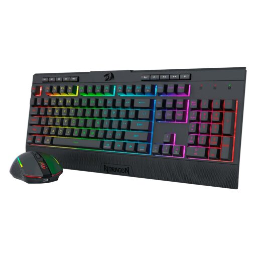 Alternative view of Kit Gamer Teclado Y Mouse Redragon S151 Pro Inalámbrico - Negro