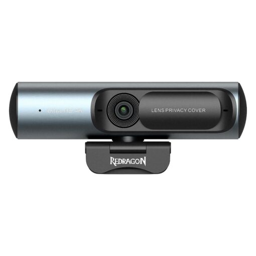 Micrófono Webcam Redragon Cyberlens Gw911 Ultra Hd 4k Integrado - Negro