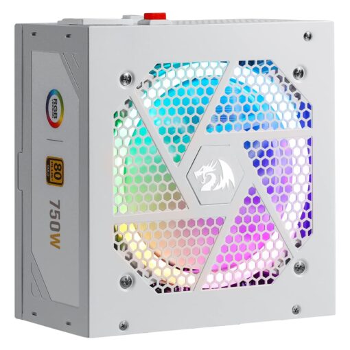 Fuente De Poder Redragon Rgps Gc-ps006w-1 Atx 750w 80 Plus Gold Pfc Activo Rgb - Negro