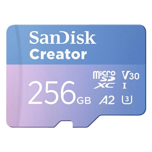 Tarjeta De Menoria Micro Sd Sandisk Creator 256gb 190mbs - Sdsqxav-256g-gn6ms