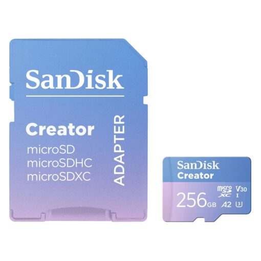 Alternative view of Tarjeta De Menoria Micro Sd Sandisk Creator 256gb 190mbs - Sdsqxav-256g-gn6ms