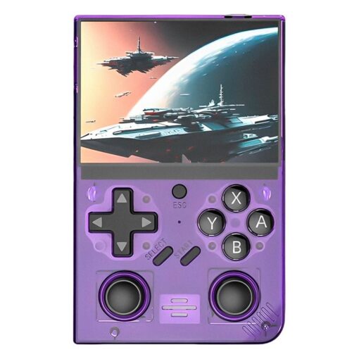 Consola Portátil D-r35plus 64gb Pantalla 3.5" - Morado Transparente