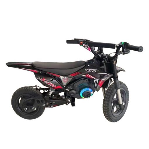 Moto Elétrica Infantil Foston X200 Bluetooth 20Km/h - Negro Y Rojo