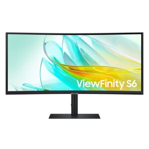 Monitor Samsung Viewfinity S6 Ls34c650uanxgo 34" Ultra Wqhd Curvo 100hz Hdmi Usb - Negro
