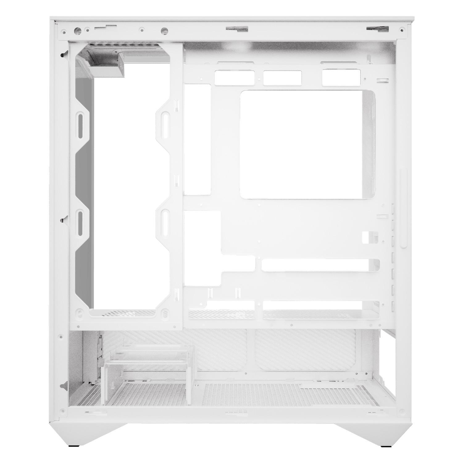 Gabinete Gamer Darkflash Dy460 Mid Tower - Blanco (4 Fans Inf34 Argb) - Imagen 5