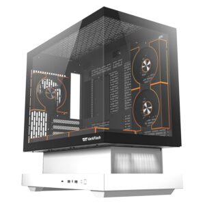 Gabinete Darkflash Floatron F1 - Blanco (6 Fans Argb)