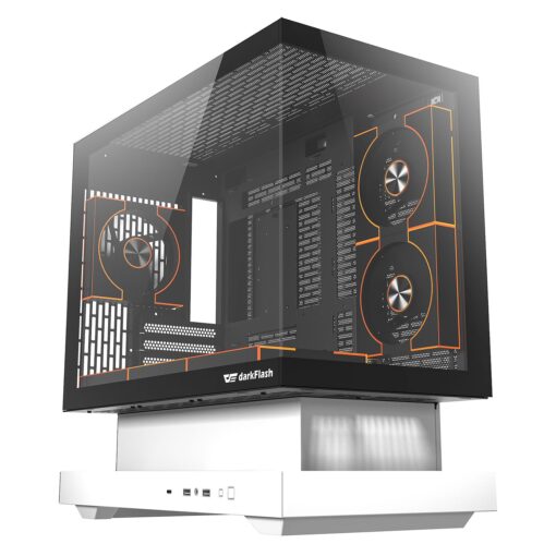 Gabinete Darkflash Floatron F1 - Blanco (6 Fans Argb)