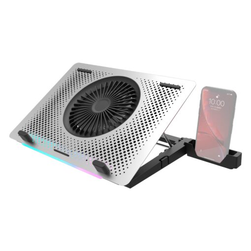 Cooler Para Notebook Darkflash G200 Plus Rgb - Plata