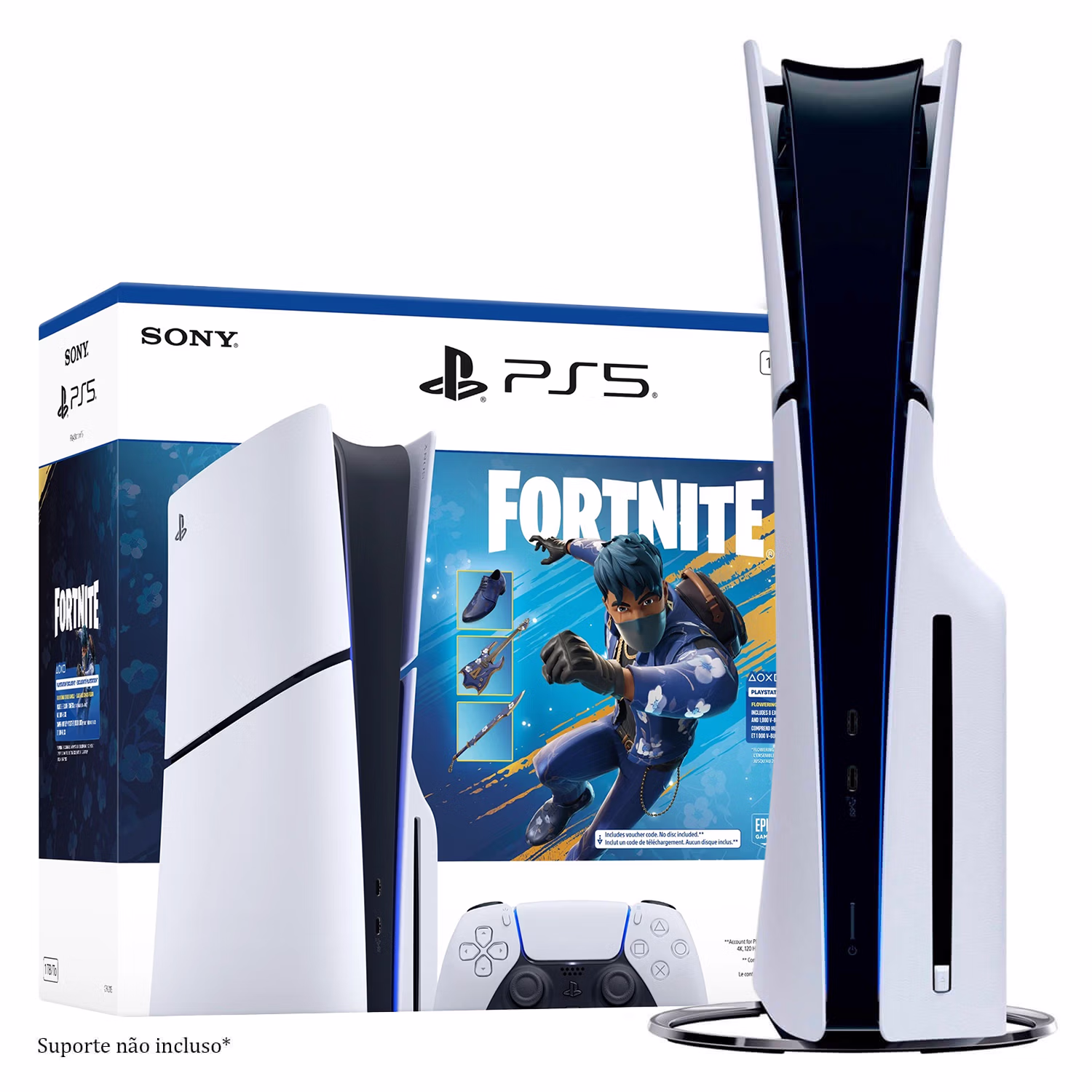 Consola Sony Playstation 5 Slim Cfi-2115a 8k 1tb Ssd + Fortnite Flowering Chaos Bundle