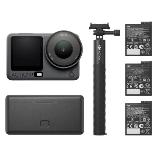 Camara De Acción Dji Osmo Action 6 Adventure Combo 38mp Wifi 50gb - Negro