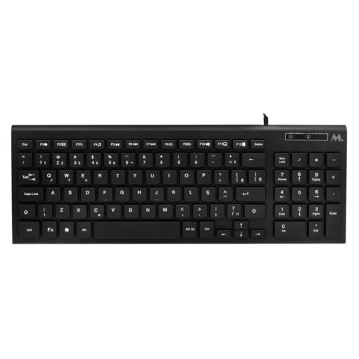Teclado Mtek Kb-8501c Usb Portugués - Negro