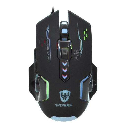 Mouse Gamer Satellite A-562 3600 Dpi Usb Rgb - Negro