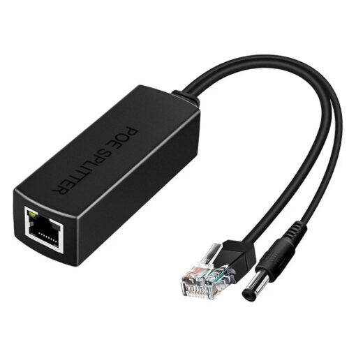 Cable Divisor Poe Splitter Ls-poe-1210el Rj45 - Negro