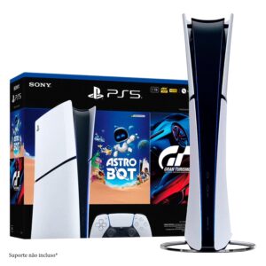 Consola Sony PlayStation 5 Slim CFI-2115B Edición Digital 825GB SSD 4K + Juego Astro Bot + Gran Turismo