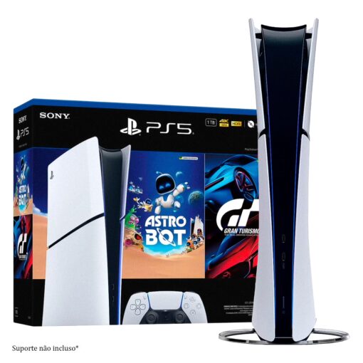 Consola Sony PlayStation 5 Slim CFI-2115B Edición Digital 825GB SSD 4K + Juego Astro Bot + Gran Turismo