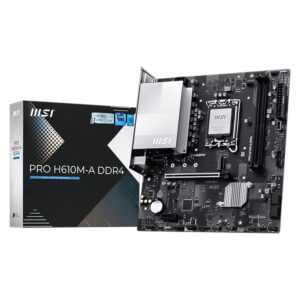 Placa Madre MSI Pro H610M-A DDR4 Socket LGA 1700 Chipset Intel H610 Micro ATX