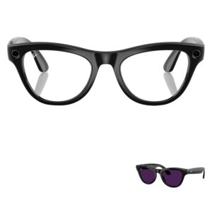 Anteojos De Sol Ray-ban Meta Skyler Rw4010 Wifi Meta Ia 32gb - Negro Transitions