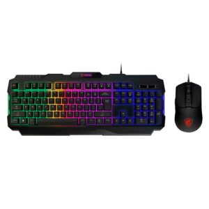 Kit Gamer Teclado Y Mouse Msi Forge Gk100 S11-04uss02-hh9 Inglés - Negro