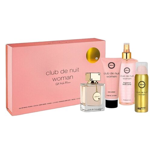 Kit Armaf Club De Nuit Perfume Eau De Parfum Femenino + Body Lotion + Desodorante + Body Spray