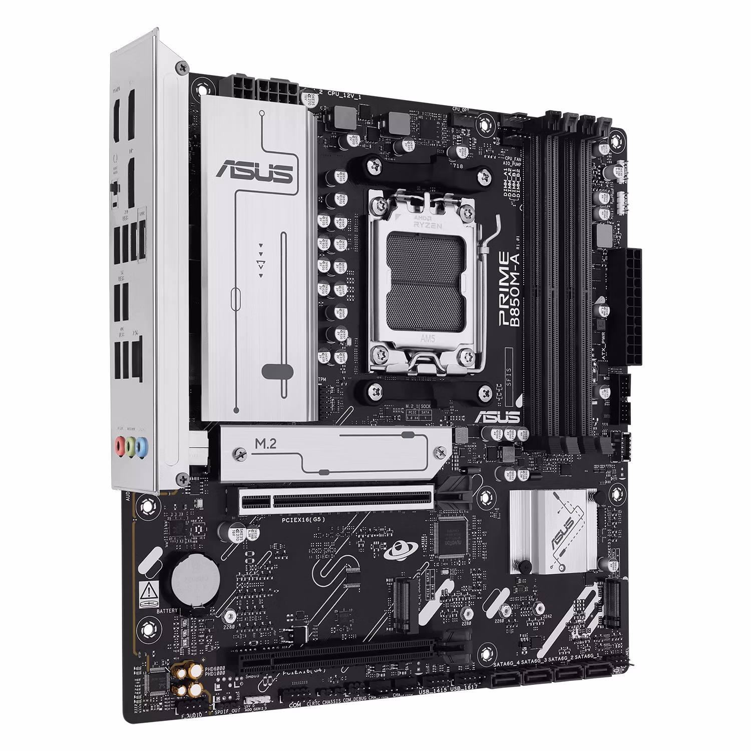 Placa Madre Asus Prime B850m-a Socket Am5 Chipset Amd B850 Ddr5 Micro Atx - Imagen 3