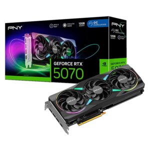 Placa De Video Pny Epic-x Oc Rgb Nvidia Geforce Rtx-5070 12gb Gddr7 - Vcg507012tfxxpb1-o