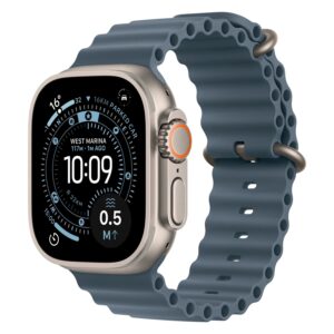 Apple Watch Ultra 3 MEWH4AF/A Celular + GPS Caja Titanio Natural 49mm - Océano Azul Ancora